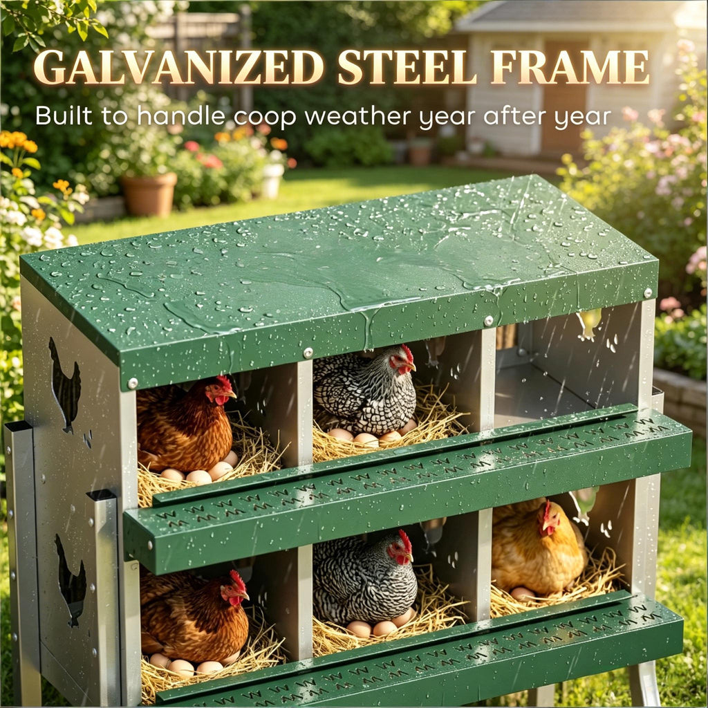 Outdoor Egg Laying Boxes, Metal Nesting Boxes