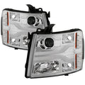 Spyder Chevy Silverado 1500 07-13 Version 3 Projector Headlights - Chrome PRO-YD-CS07V3-LBDRL-C 5083616