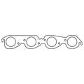 Cometic Gasket Cometic Chevy Gen-4 Big Block V8 .060in HTS Exhaust Manifold Gasket - 2.250in Round Port - 20 Pack CP5251