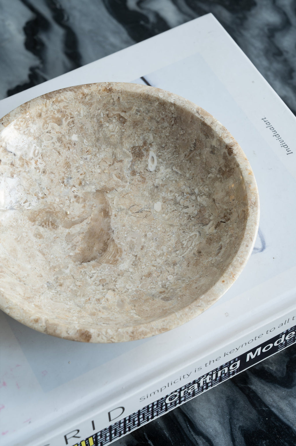 Round Marble Decorative Bowl