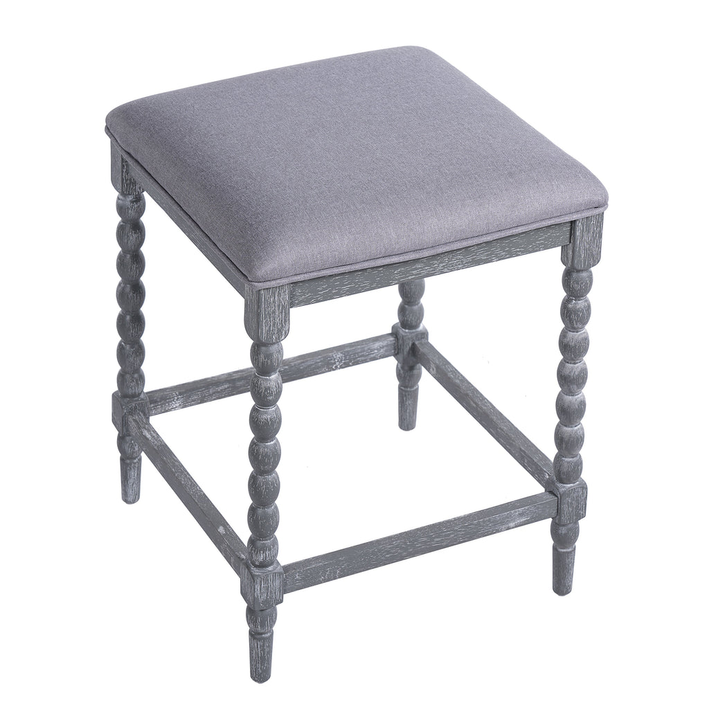 26" Counter Stools Set of 4 with Upholstered Seat