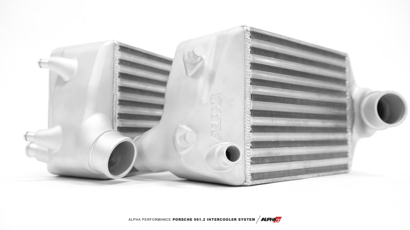 AMS Performance 16-19 Porsche Carrera/Carrera S (991.2) Alpha Intercooler Kit w/Carbon Fiber Shrouds ALP.26.09.0001-1