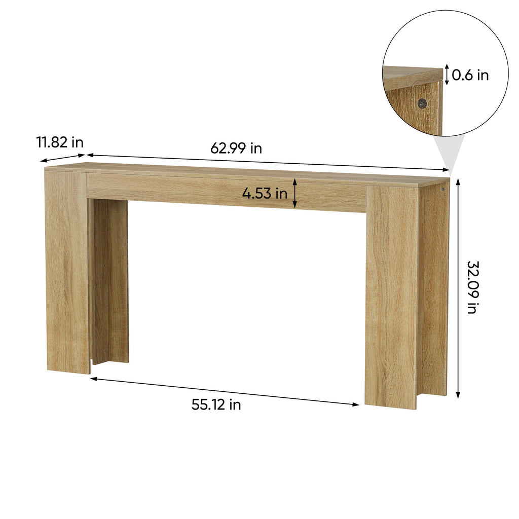 62.99-Inch Extra-Long Entryway Table