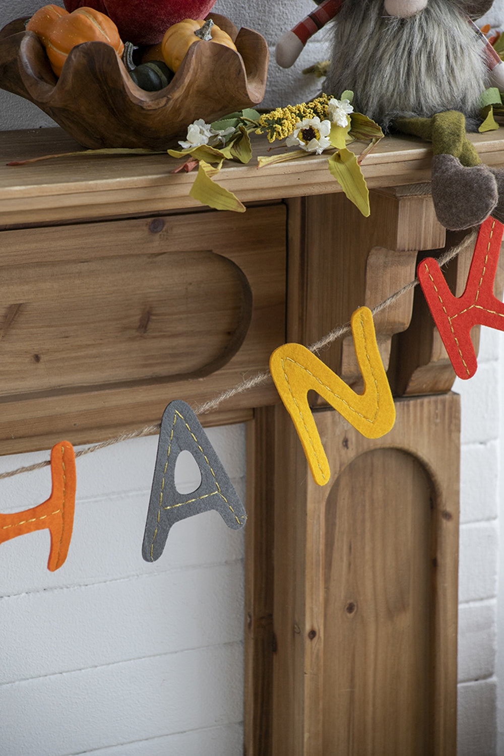 Set of 2, 68" Length Colorful Give Thanks Banner