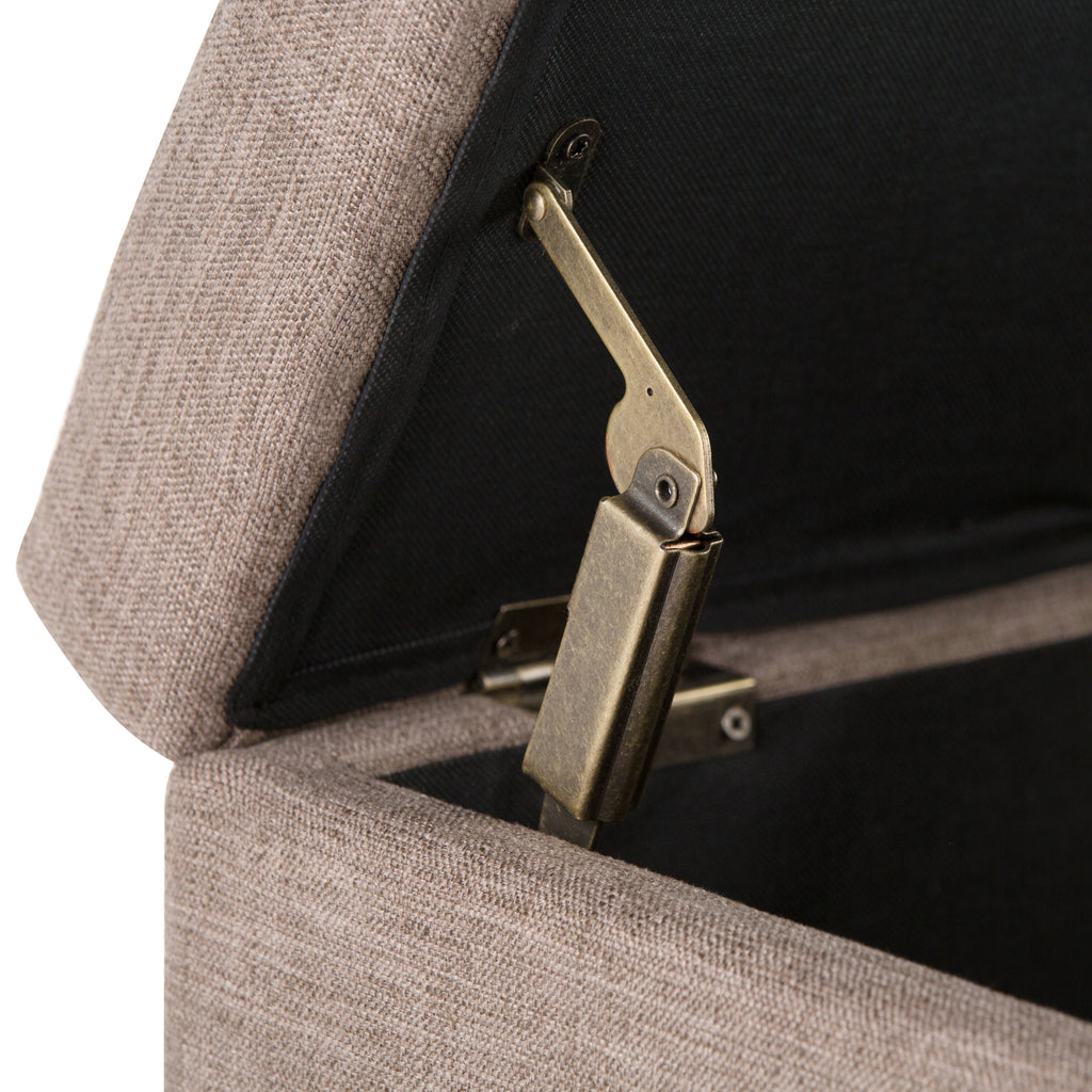 Avalon Storage Ottoman Bench - Fawn