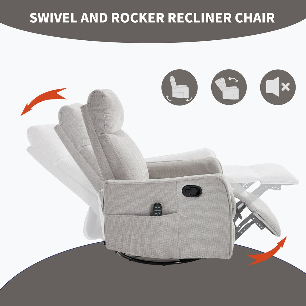 Comfortmax Light Recliner with Massage & Heat Function
