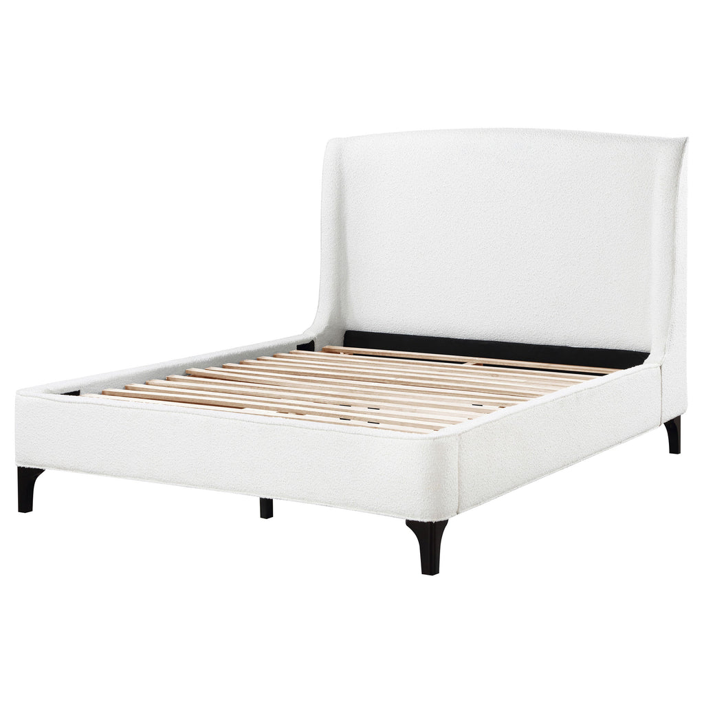 Theodore Snow Upholstered Queen Wingback Bed