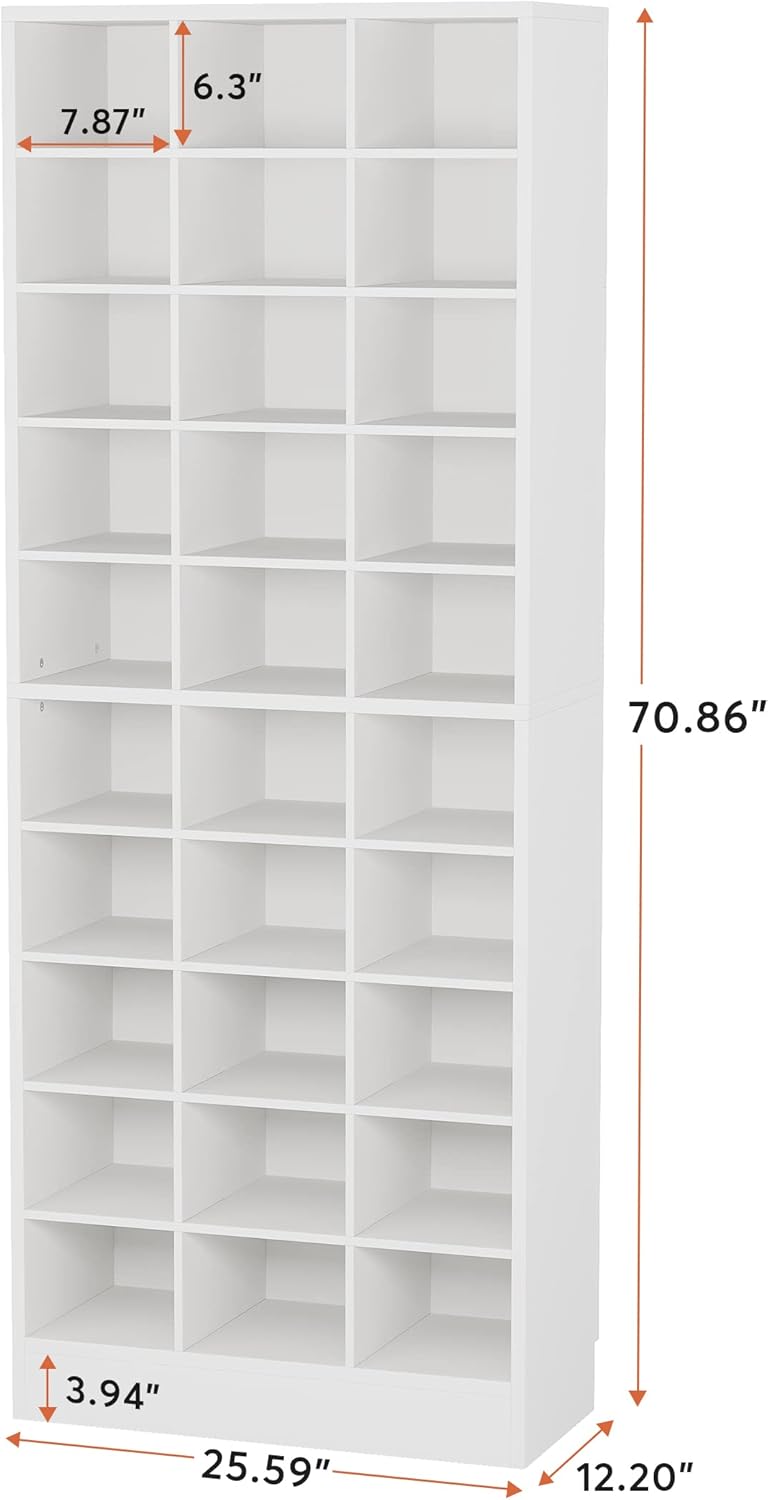 25.6 Inches 10-Tier Shoe Storage Cabinet