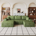 107" Cloud Sectional Sofa with Ottoman