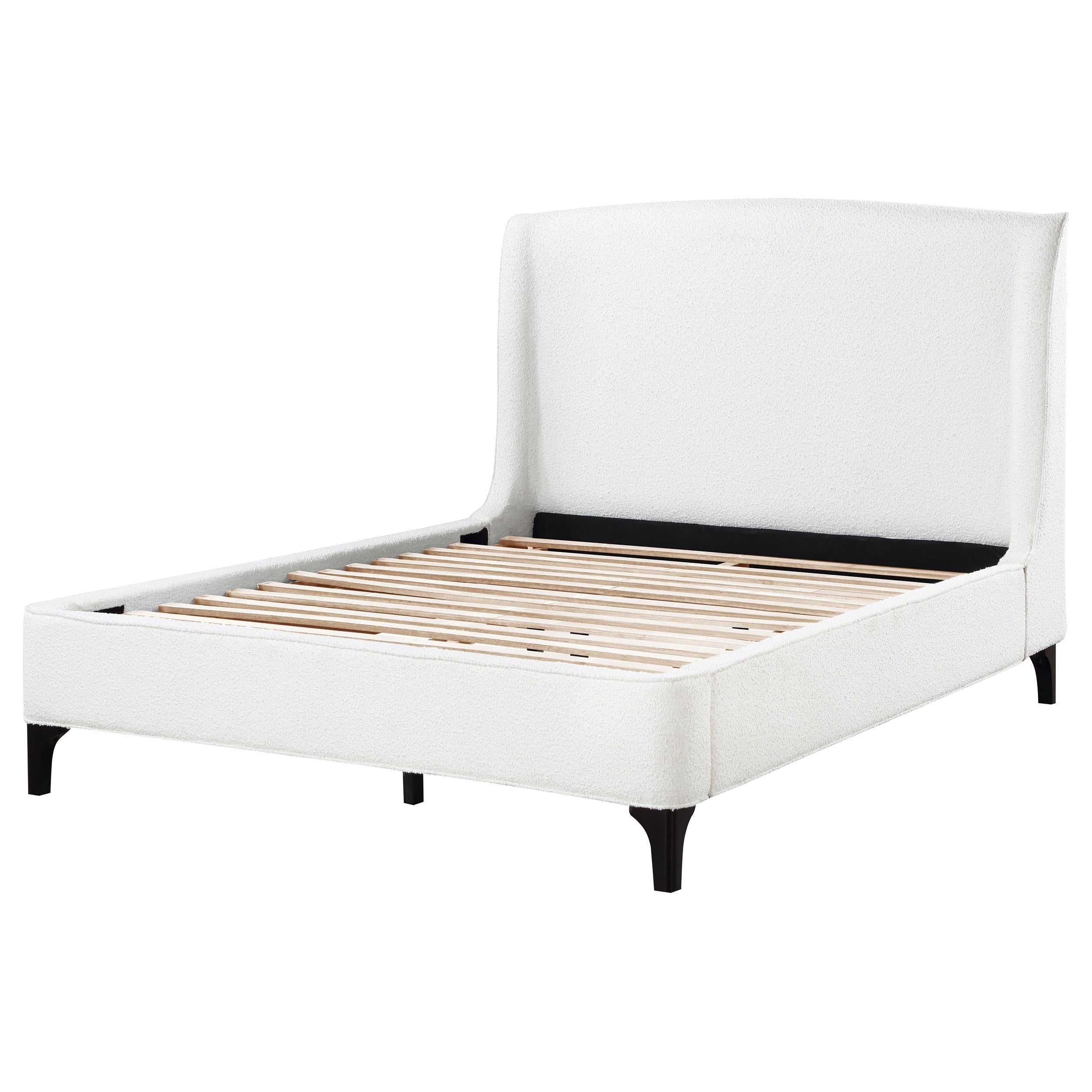 Theodore Snow Upholstered Eastern King Wingback Bed