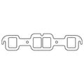 Cometic Gasket Cometic Oldsmobile 400/425/455 .094in HTG Exhaust Gasket Set - 1.920in x 1.550in Rectangular Ports C15330HTG