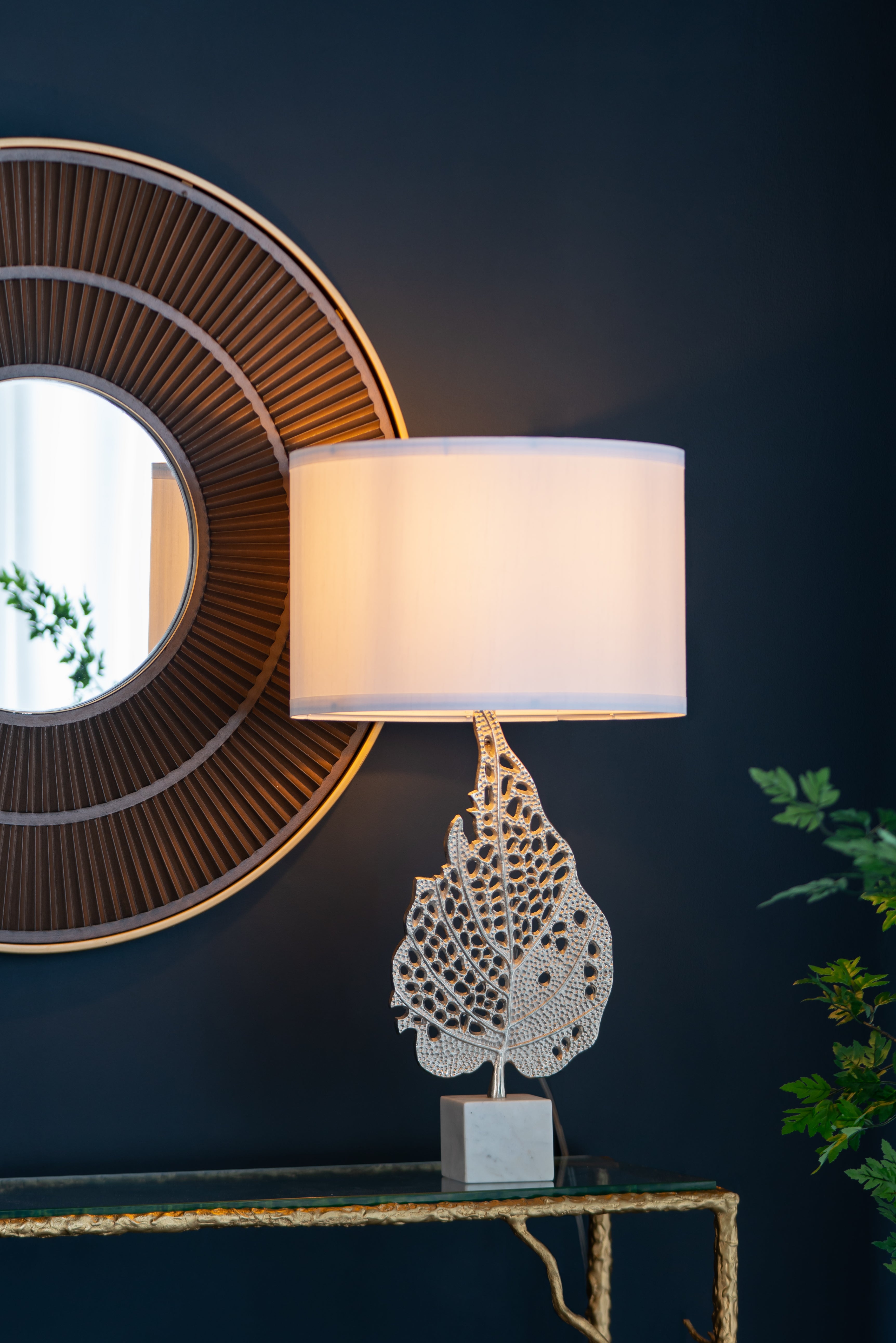 Artistic Table Lamp with Marble Base