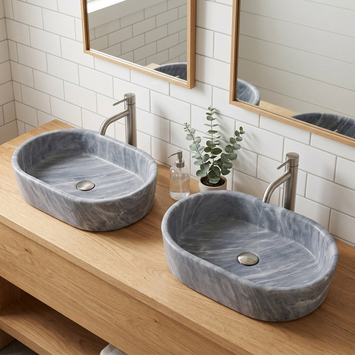 Gray Bathroom Vanity by VITRA