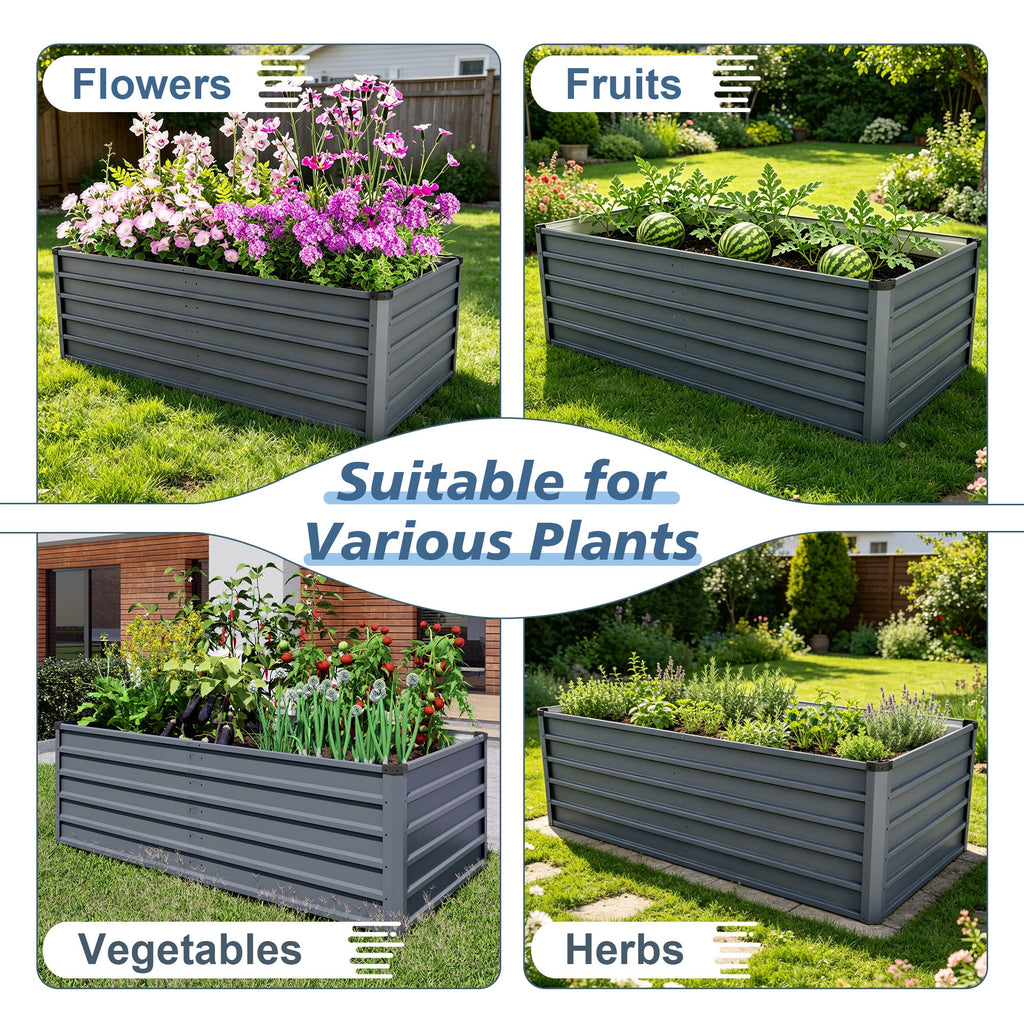 6x3x2ft Large Raised Garden Bed