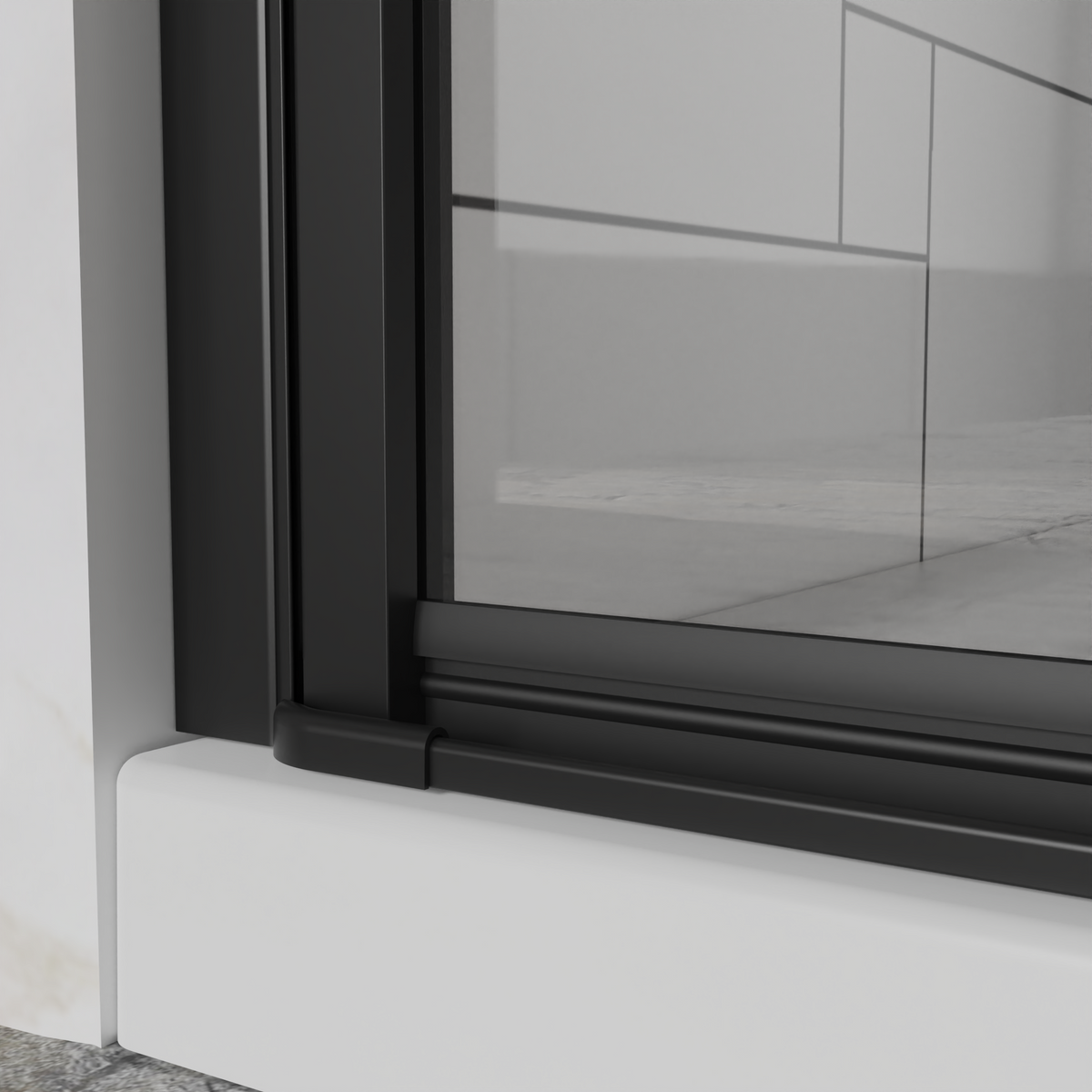 Goodyo 30"x 72" Pivot Bifold Frameless Glass Shower Door