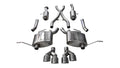 Corsa 11-20 Jeep Grand Cherokee 3.6L V6 Polished Sport Cat-Back Exhaust 14984