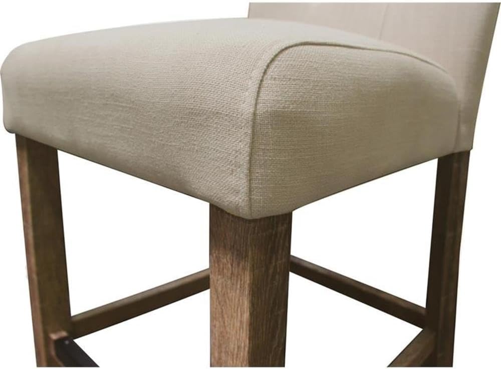 Set of 2 Upholstered Counter Dining Chairs