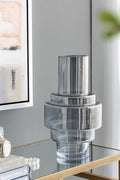 Geometric Design Smoke Luster Decorative Vase
