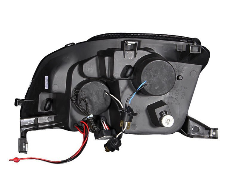 Anzo 1997-2001 Honda Prelude Projector Headlights w/ Halo Chrome w/ LED