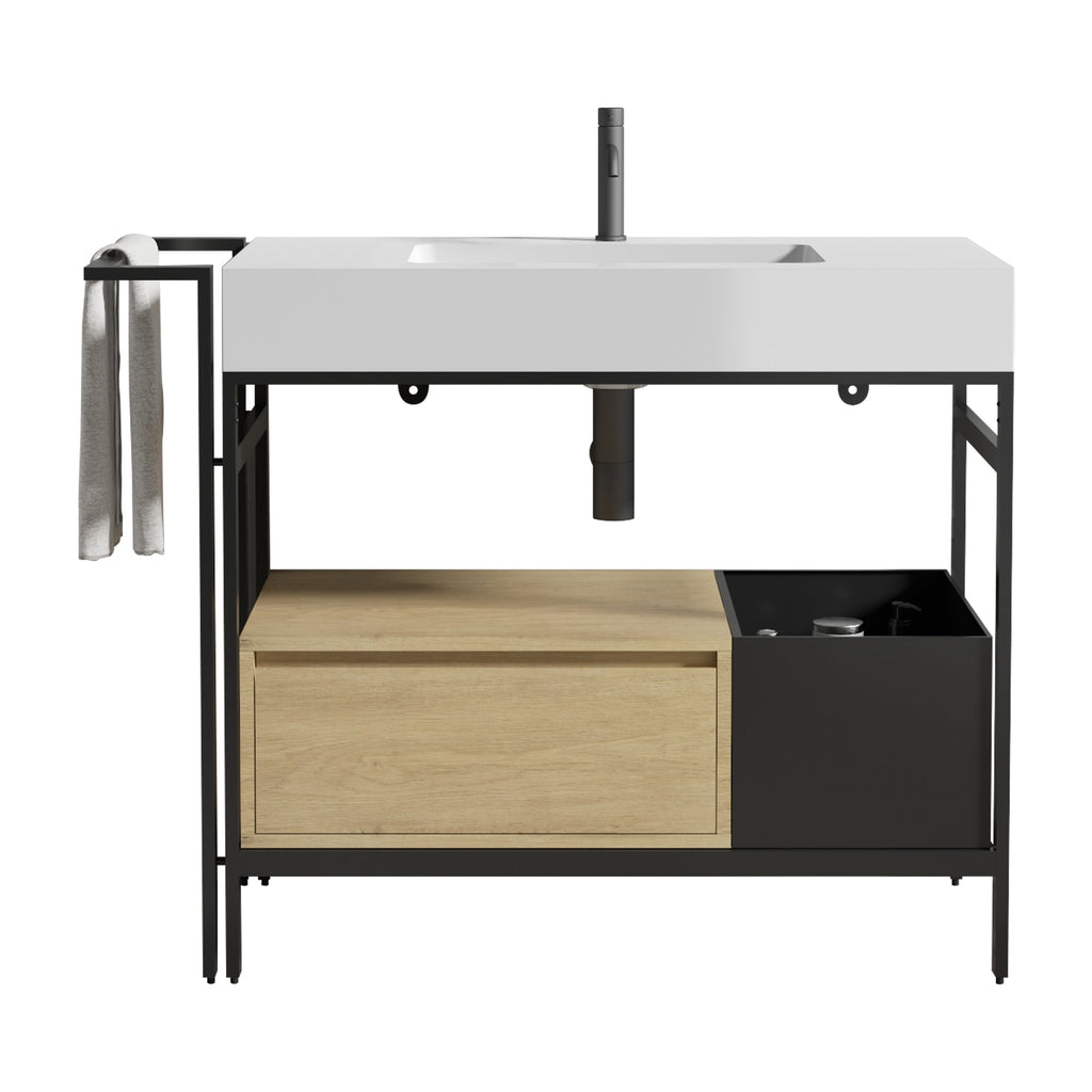 Forte 36" Industrial Style Modular Bathroom Vanity