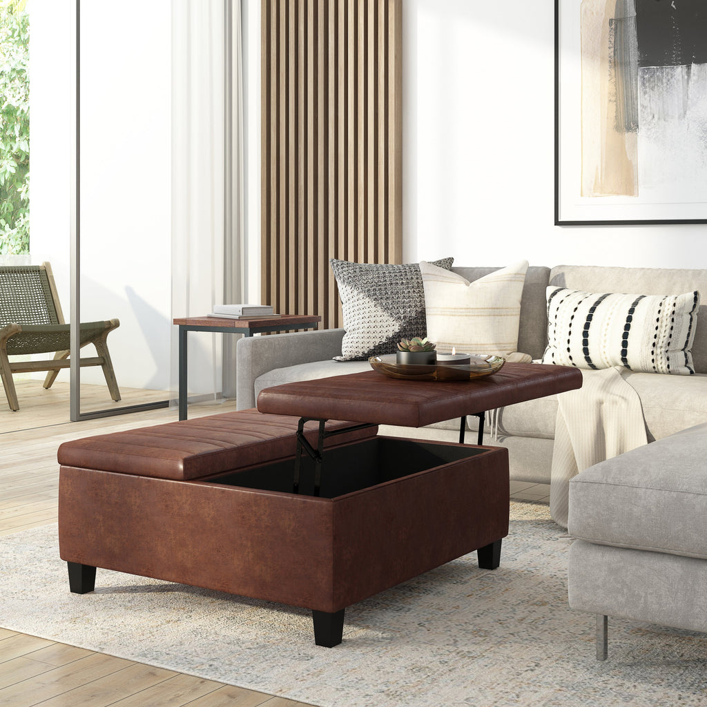 Ellis Coffee Table Storage Ottoman