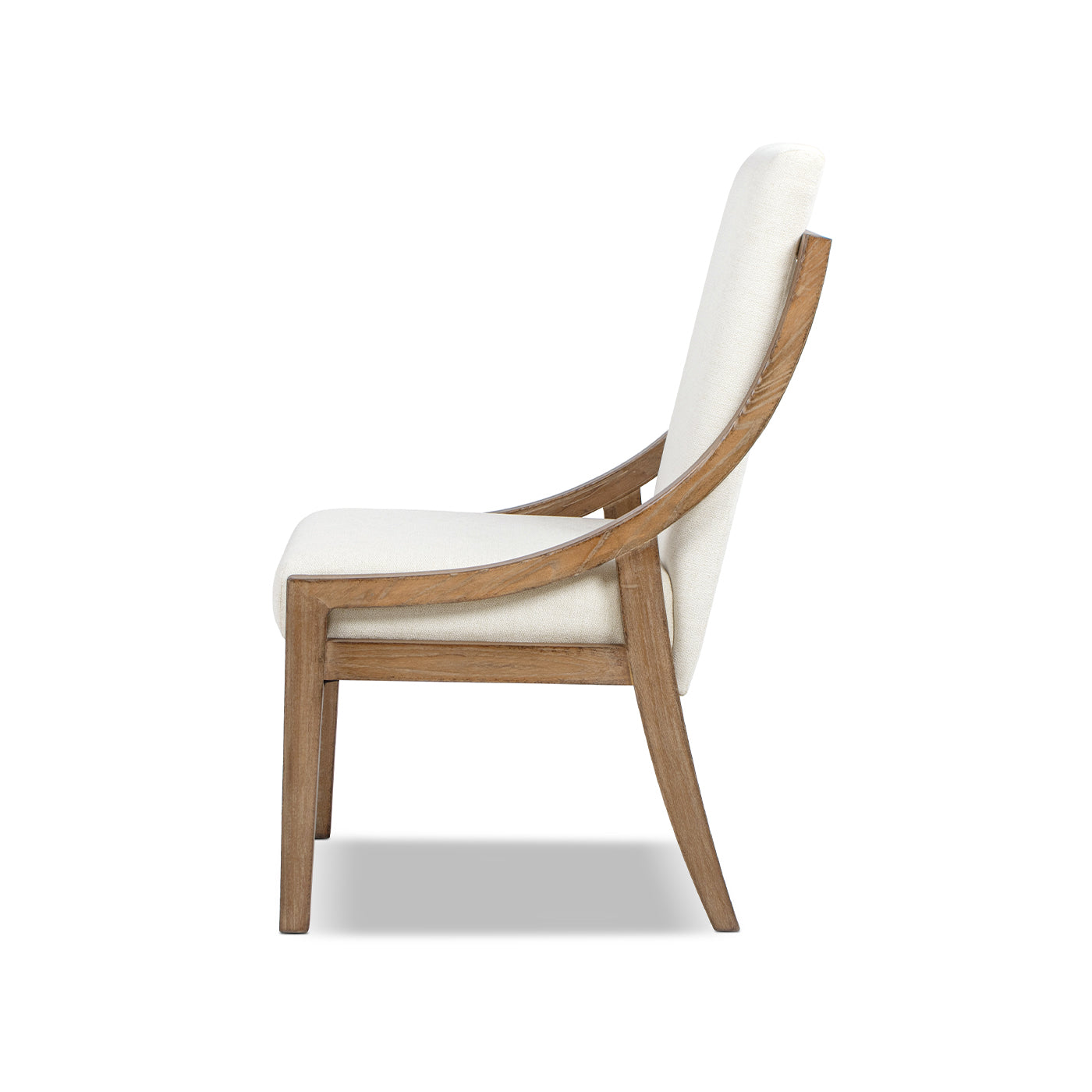 Lennox High-Back Upholstered Reclaimed Pine Wood Dining Chair Set