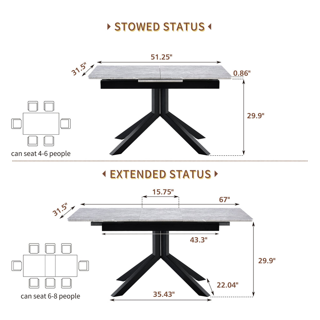 Modern Rectangular Dining Table