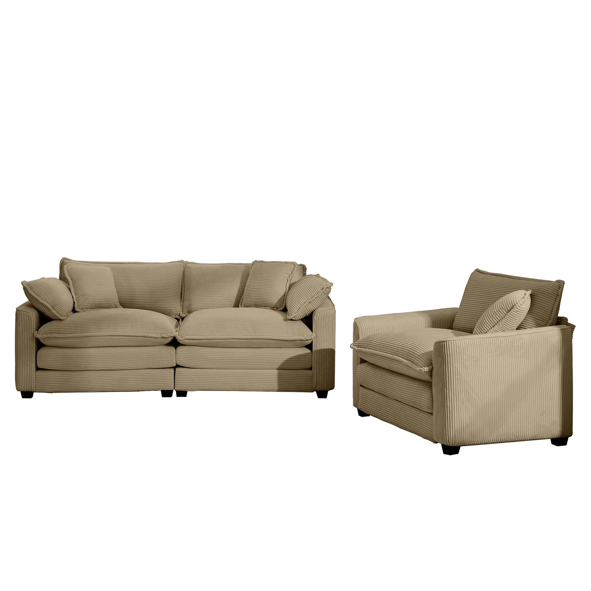 Modern Living Room Sofa Two-Piece Set
