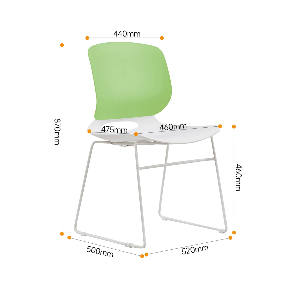 Modern Stackable Chair Set of 4
