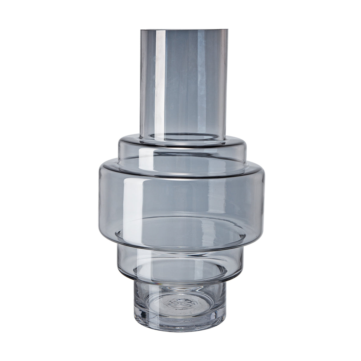 Geometric Design Smoke Luster Decorative Vase