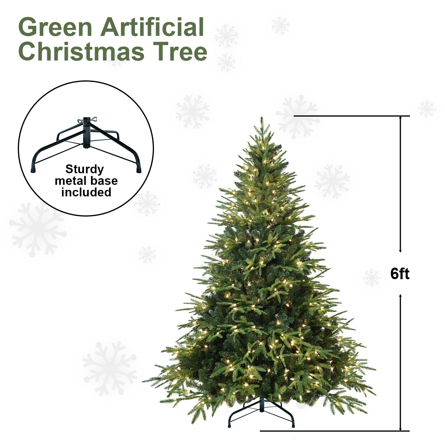 4ft Pre-Lit Artificial Christmas Tree