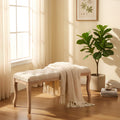 Bedroom Bench - French Vintage Tufted Entryway Bench
