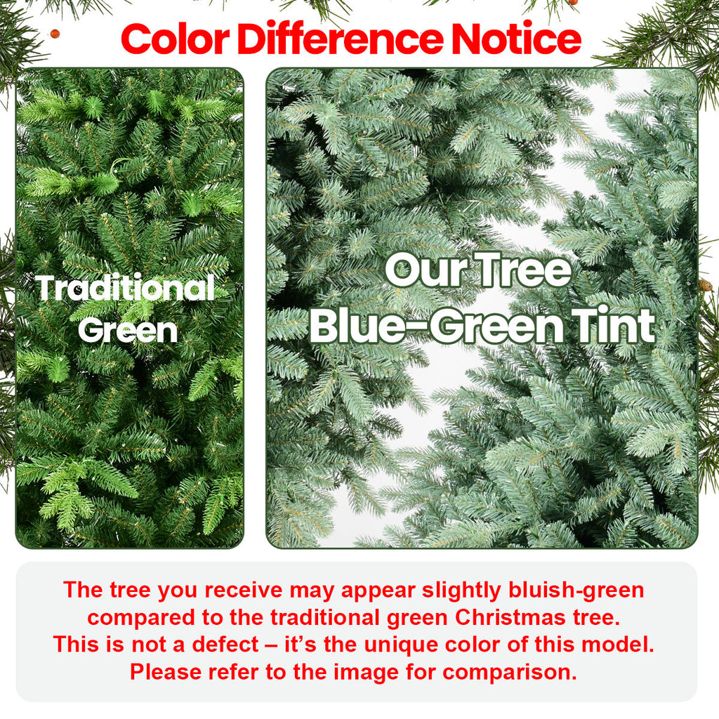 4FT Blue-Green Tint PE/PVC Christmas Tree