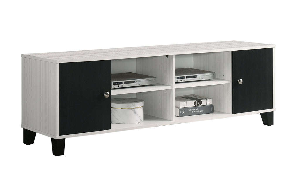 Crisp White TV Stand