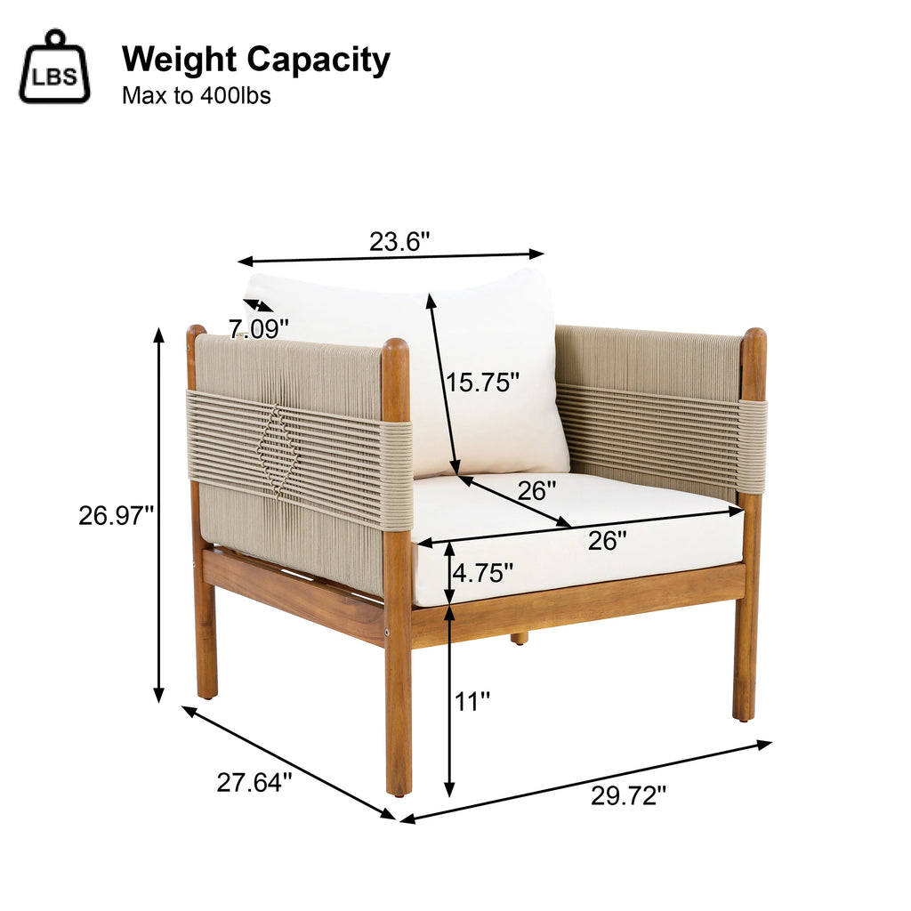Outdoor Club Chairs (Set of 2) with Diamond-Pattern
