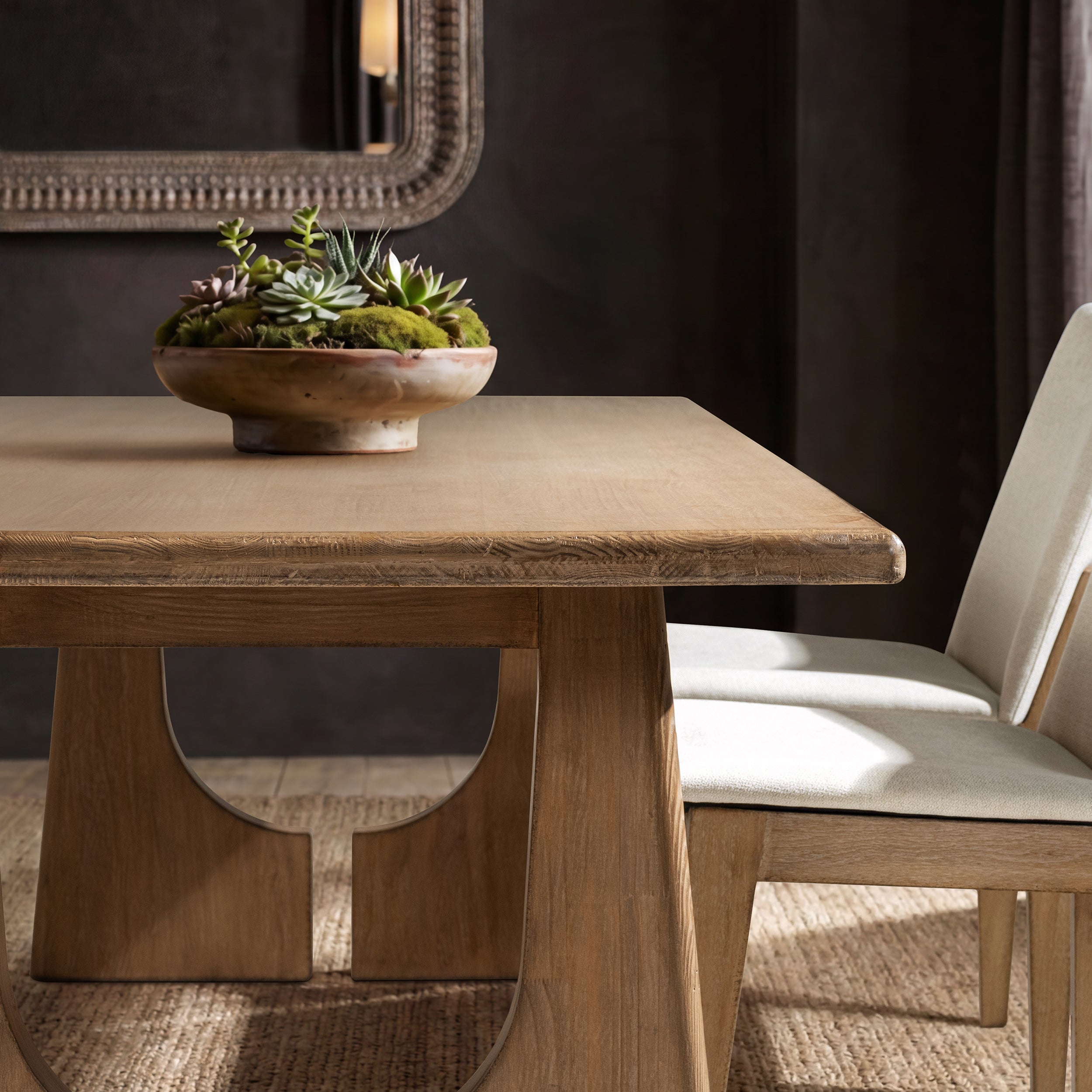 Carmel 94" 8-Seater Dining Table Antique