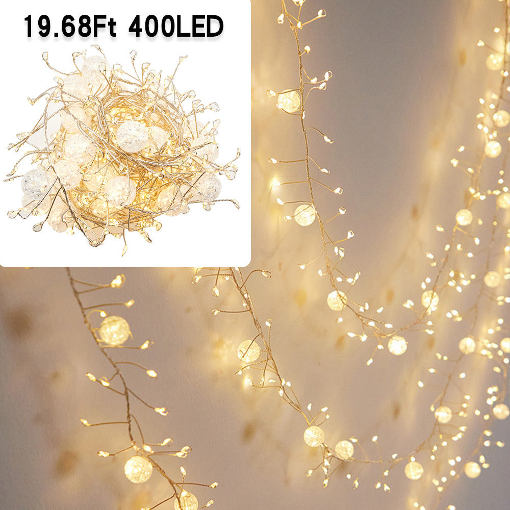 400LED 6M8M Mode Fairy Plug-in Indoor String