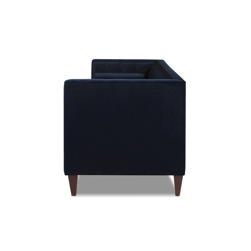 Jack 84" Modern Tuxedo Tufted Sofa, Dark