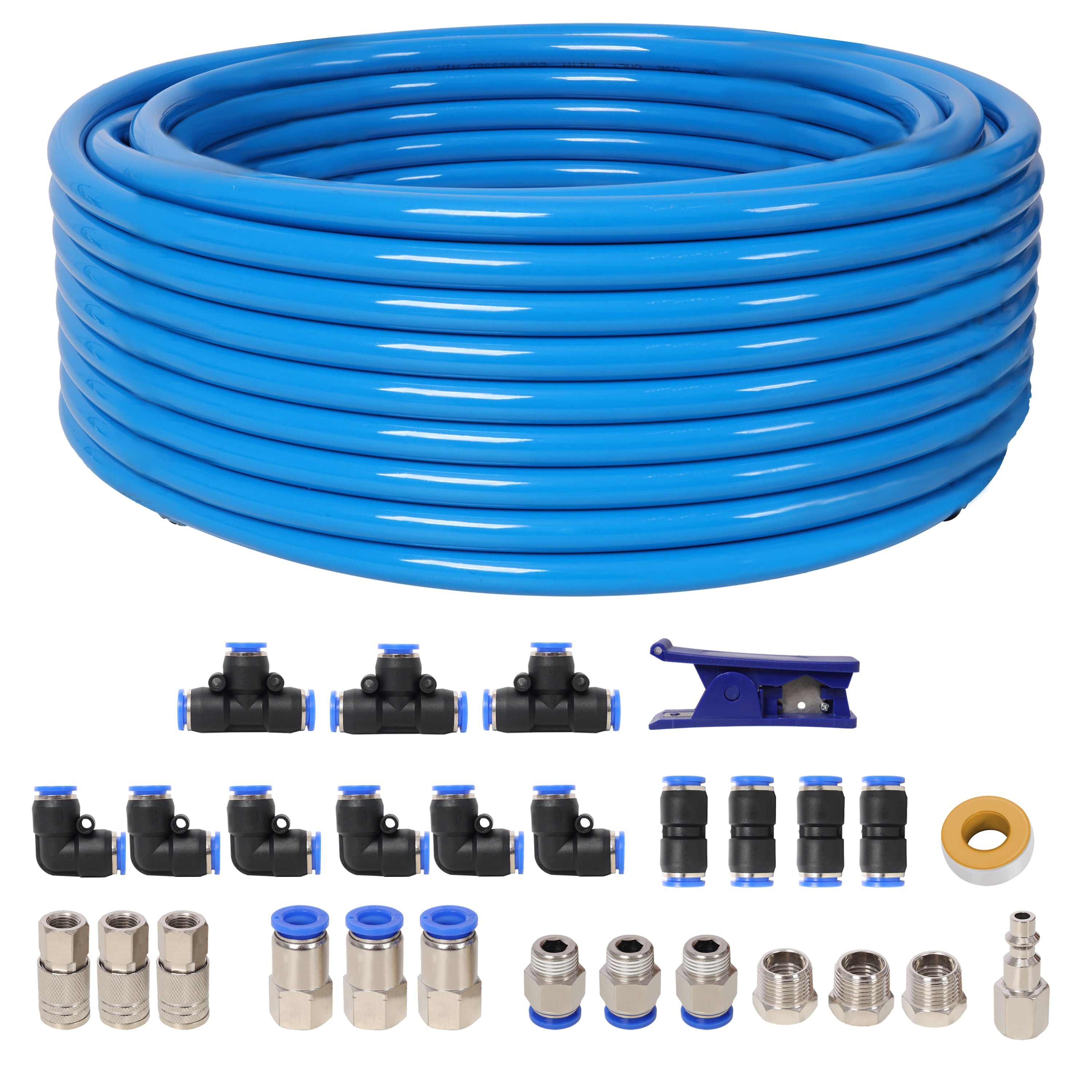 1/2 Inch OD×60 Feet PU Air Tube Kit