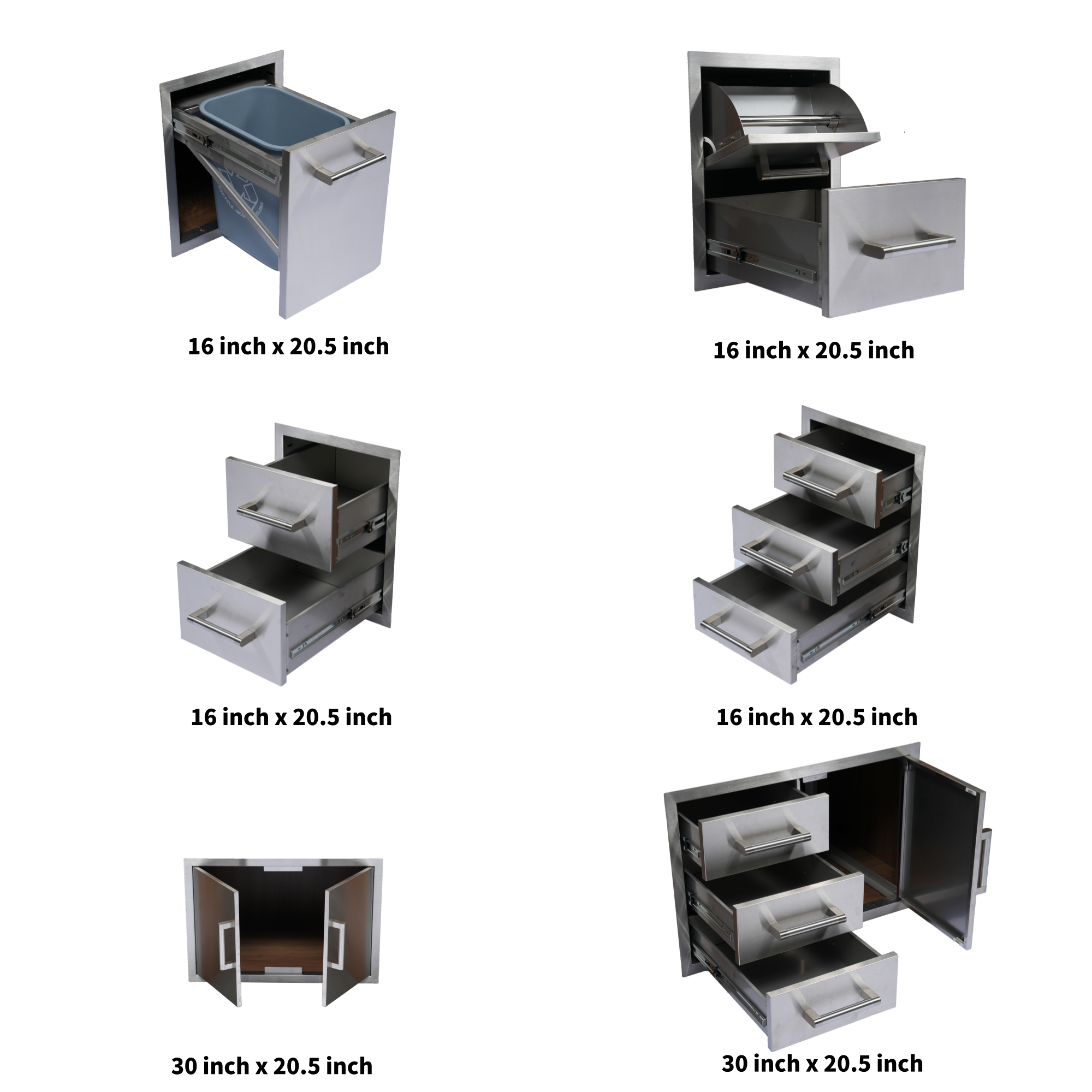 Built-in Outdoor Kitchen 32" LPG Gas Grill with Ice Box