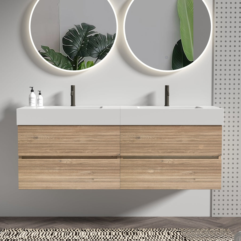 Grace 60'' Bathroom Vanity with Double Drawers