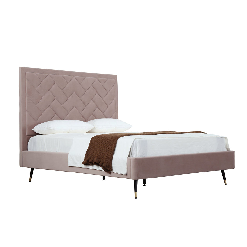 Crosby Upholstered Velvet Queen Bed