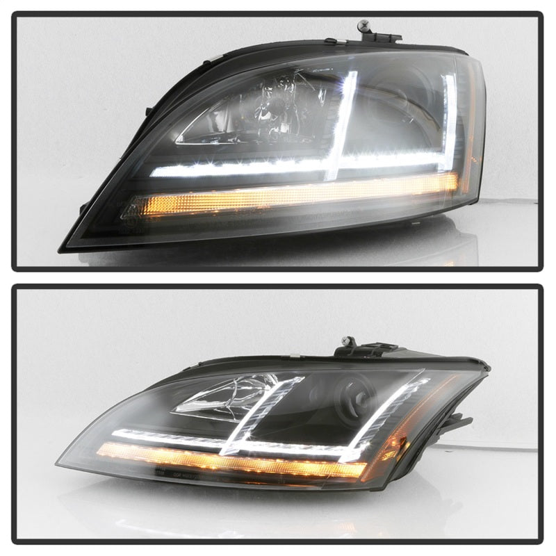 Spyder 08-15 Audi TT HID Xenon Projector Headlights w/Seq Turn Signal - Blk (PRO-YD-ATT08-HID-BK) 5085542