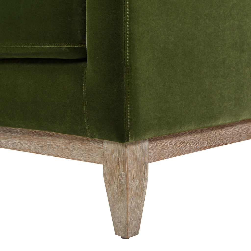 Pasadena 75.5" Modern Farmhouse Sofa, Olive