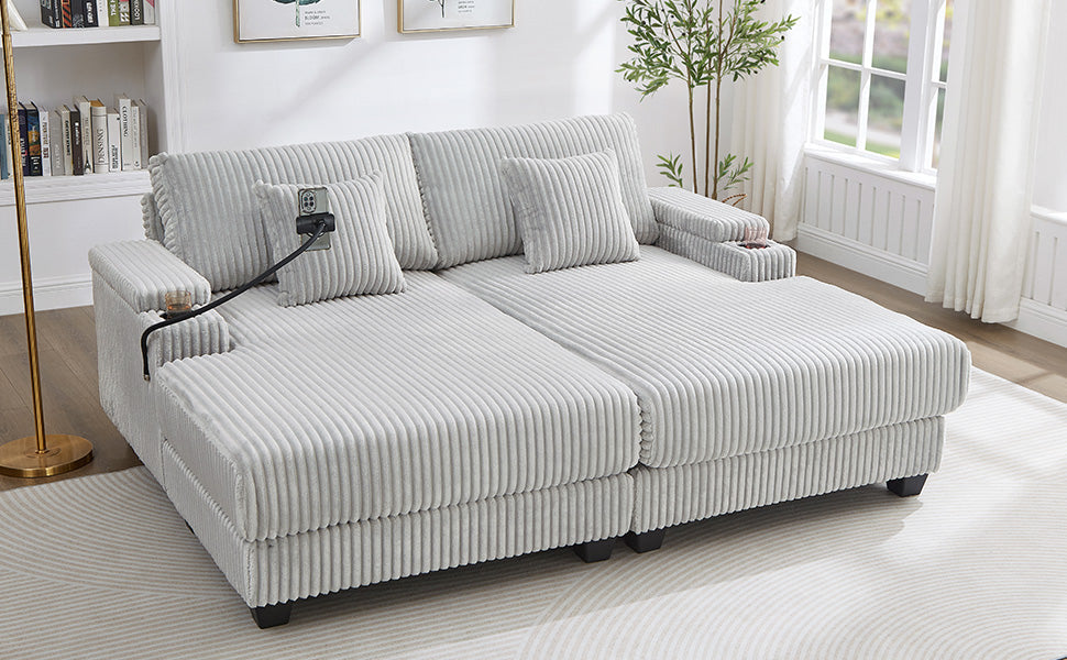 Modern Chaise Sofa 75.5" Chaise Lounge