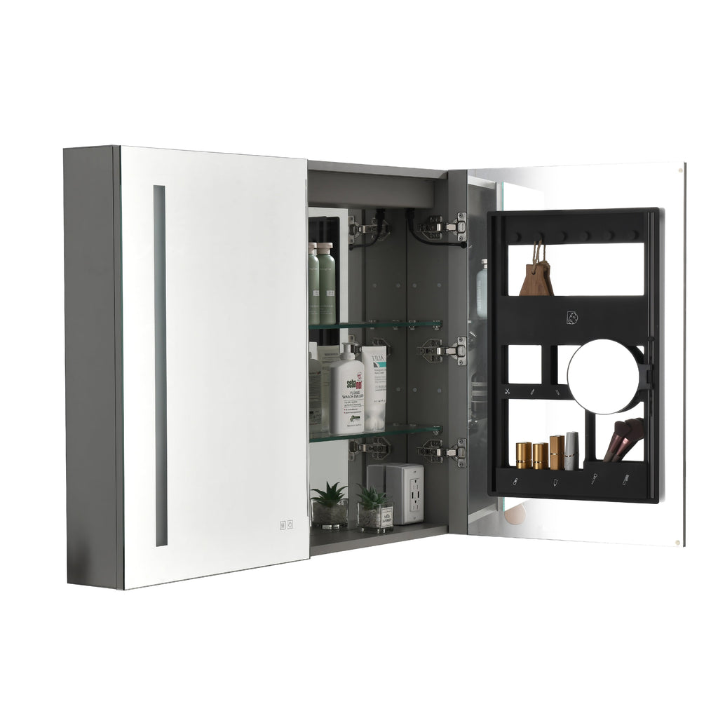 40 x 30 Inch LED Lighted Bathroom Medicine Cabinet