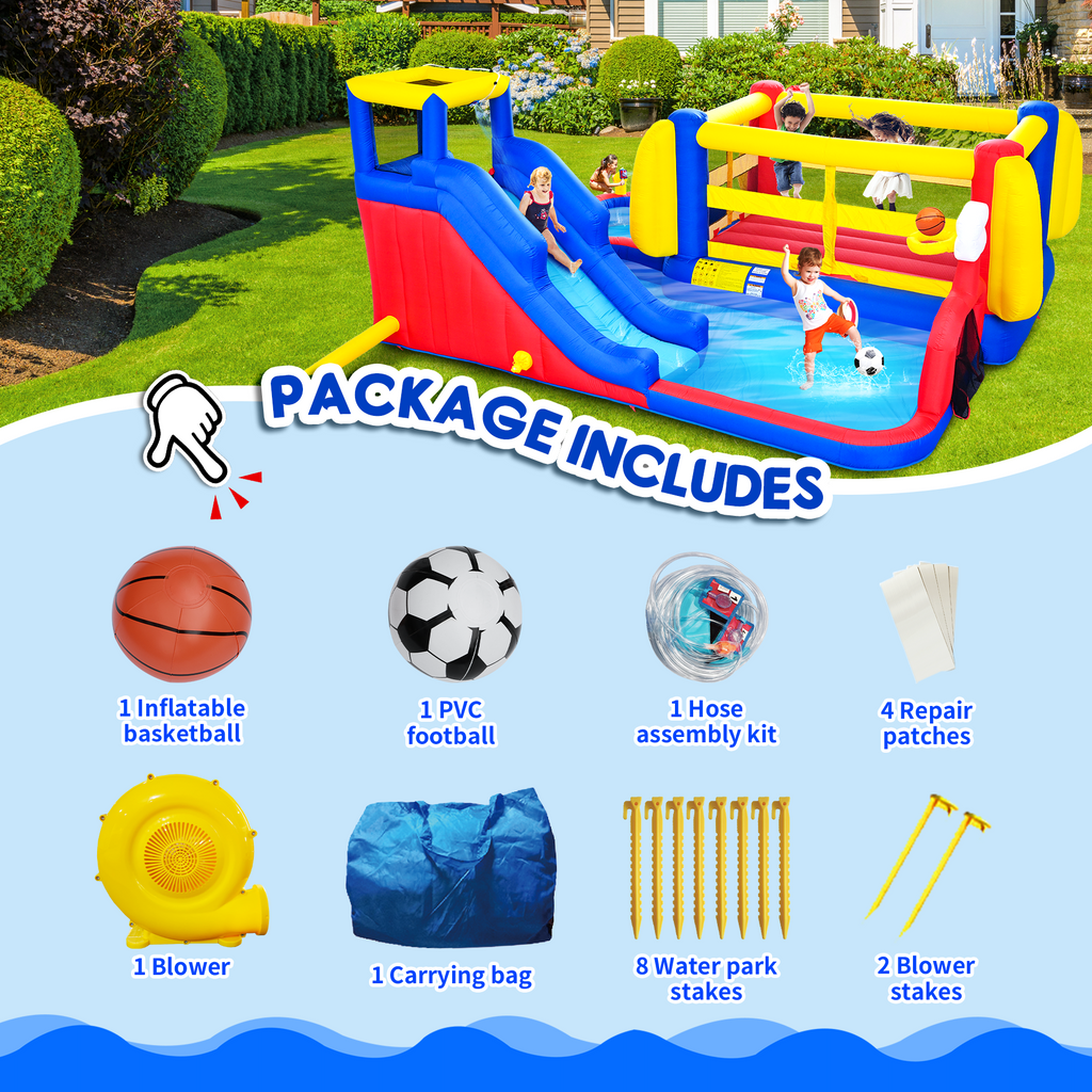 7 in 1 Inflatable Slide Water Park