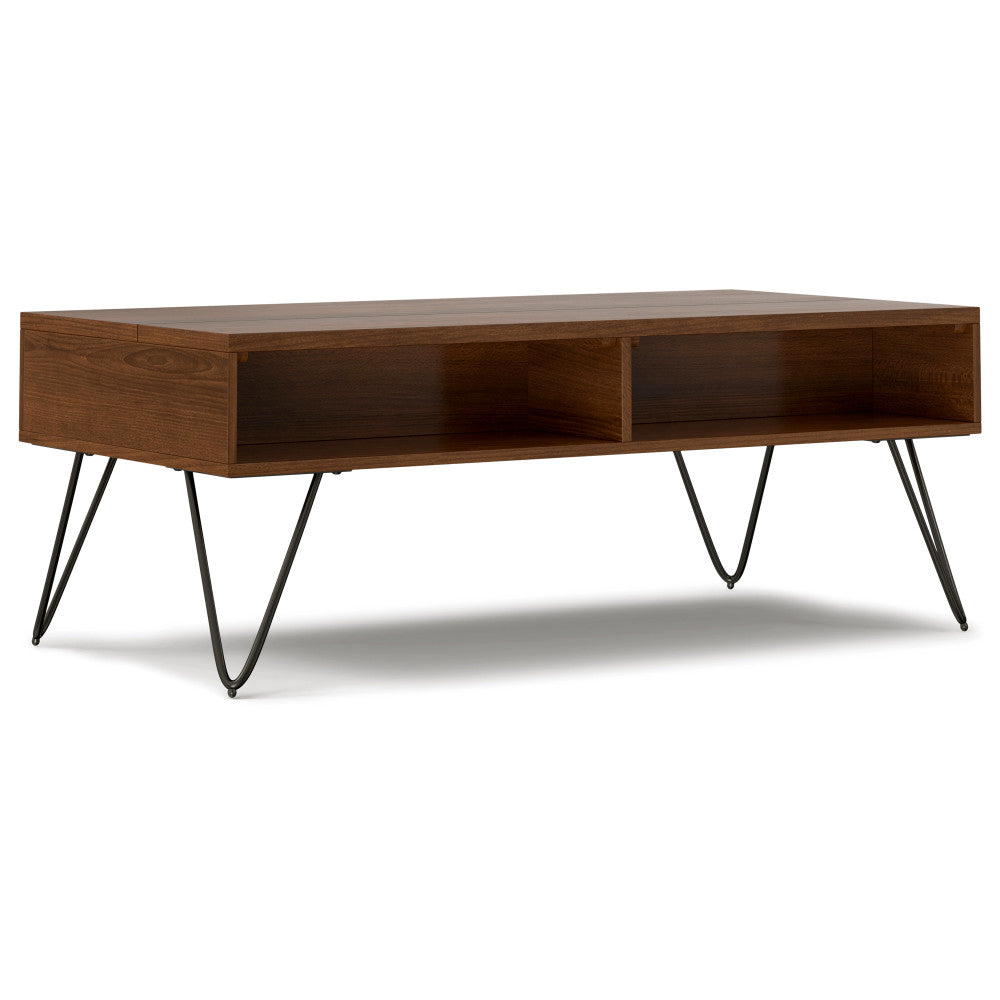 Hunter 48 Inch Wide Solid Wood Lift Top Coffee Table