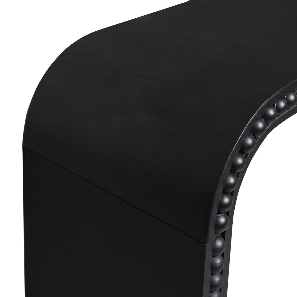Black Wood Console Table
