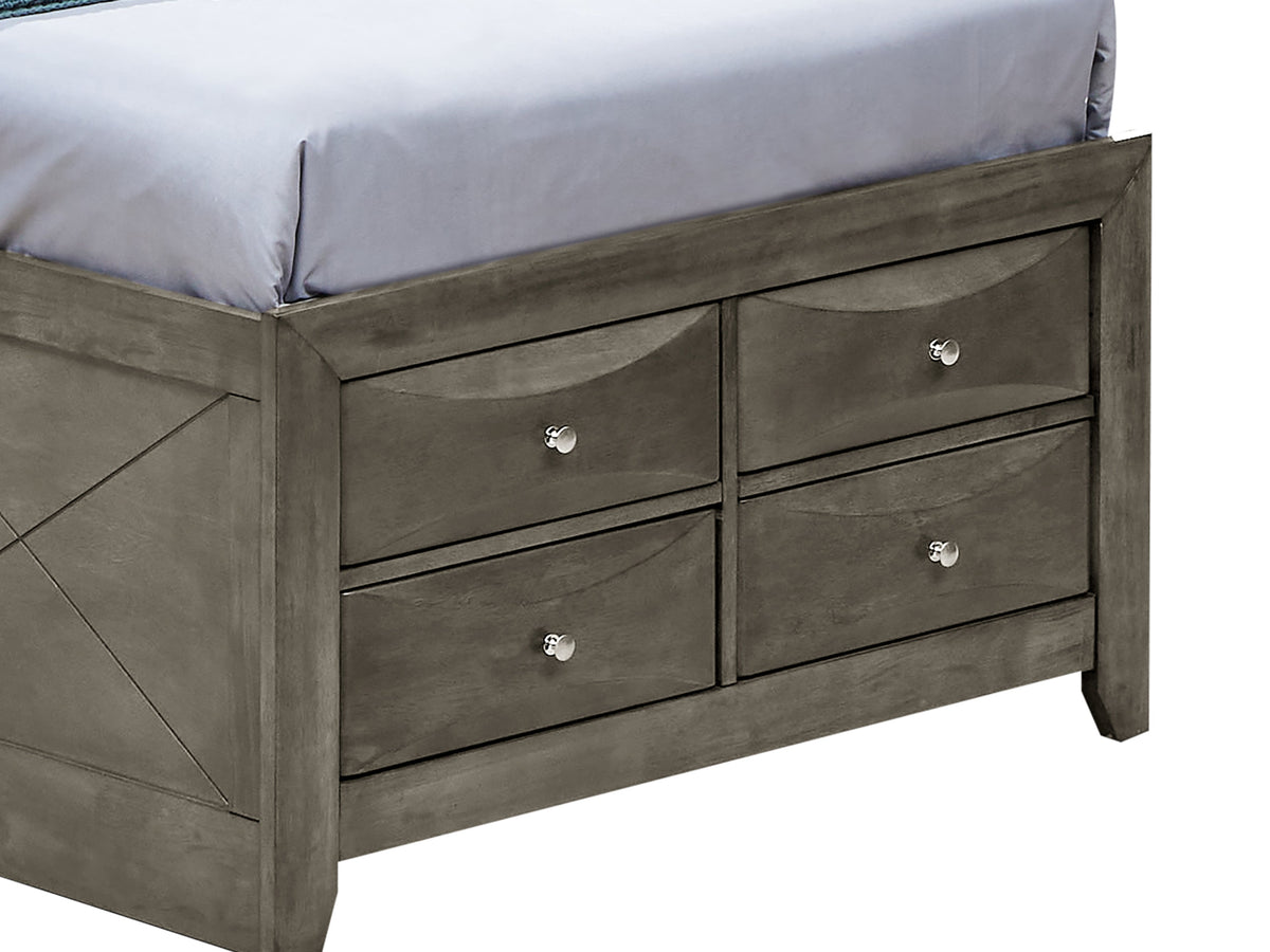 Stylish Contemporary Twin Bed With Storage